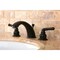 Kingston Brass KB965 Magellan Widespread Bathroom Faucet W/ Retail Pop-Up, Bronze KB965 - alternate 2
